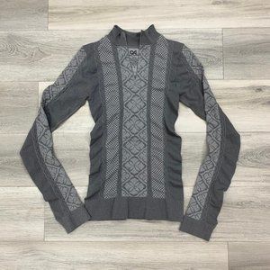 Gray Patterned Women's Sweater